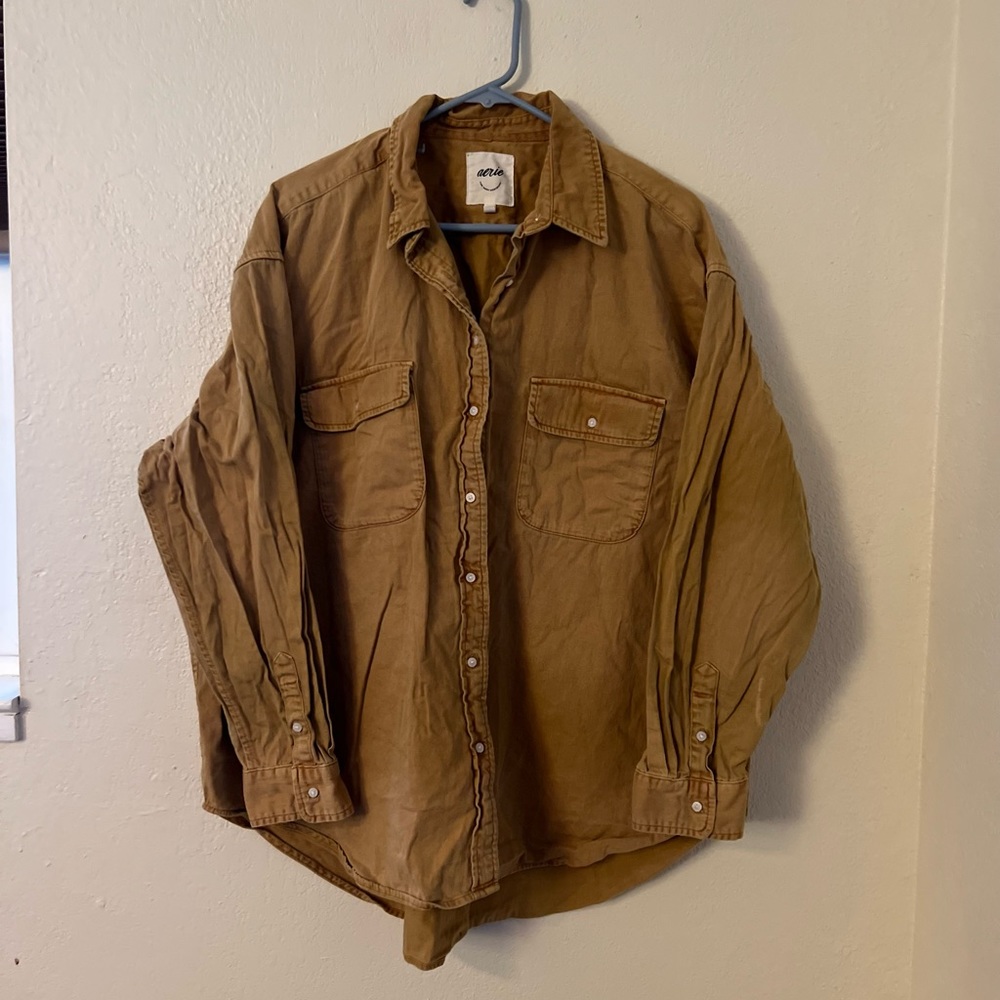 Aerie Mustard Buttondown